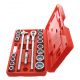 Zestaw nasadek 3/4" 6-kątnych + grzechotka 21el. KD304