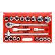 Zestaw nasadek 3/4" 6-kątnych + grzechotka 21el. KD304