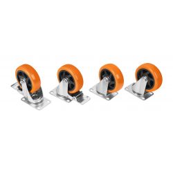 Zestaw kółek obrotowych 100mm 460kg 4szt. KD3629