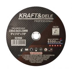 Tarcza do cięcia metalu 230 x 2,0 x 22,23 mm KD1996