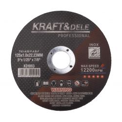 Tarcza do cięcia metalu 125x1.0x22,23 mm KD1993