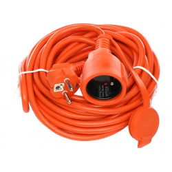 Przedłużacz ogrodowy z klapką 3x1,5mm 20m KD4024