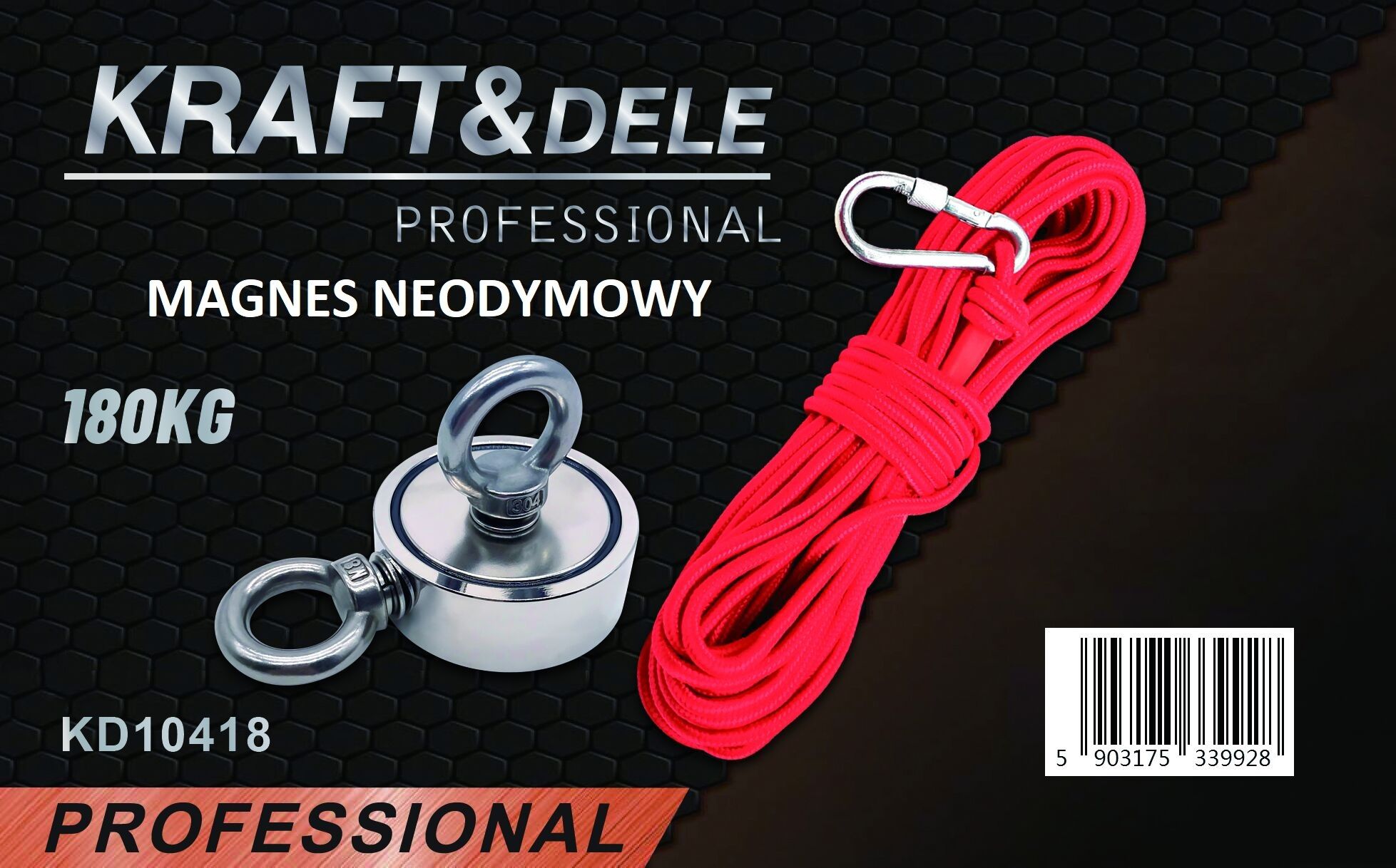 Magnetický držiak neodýmový magnet 180 kg KD10418