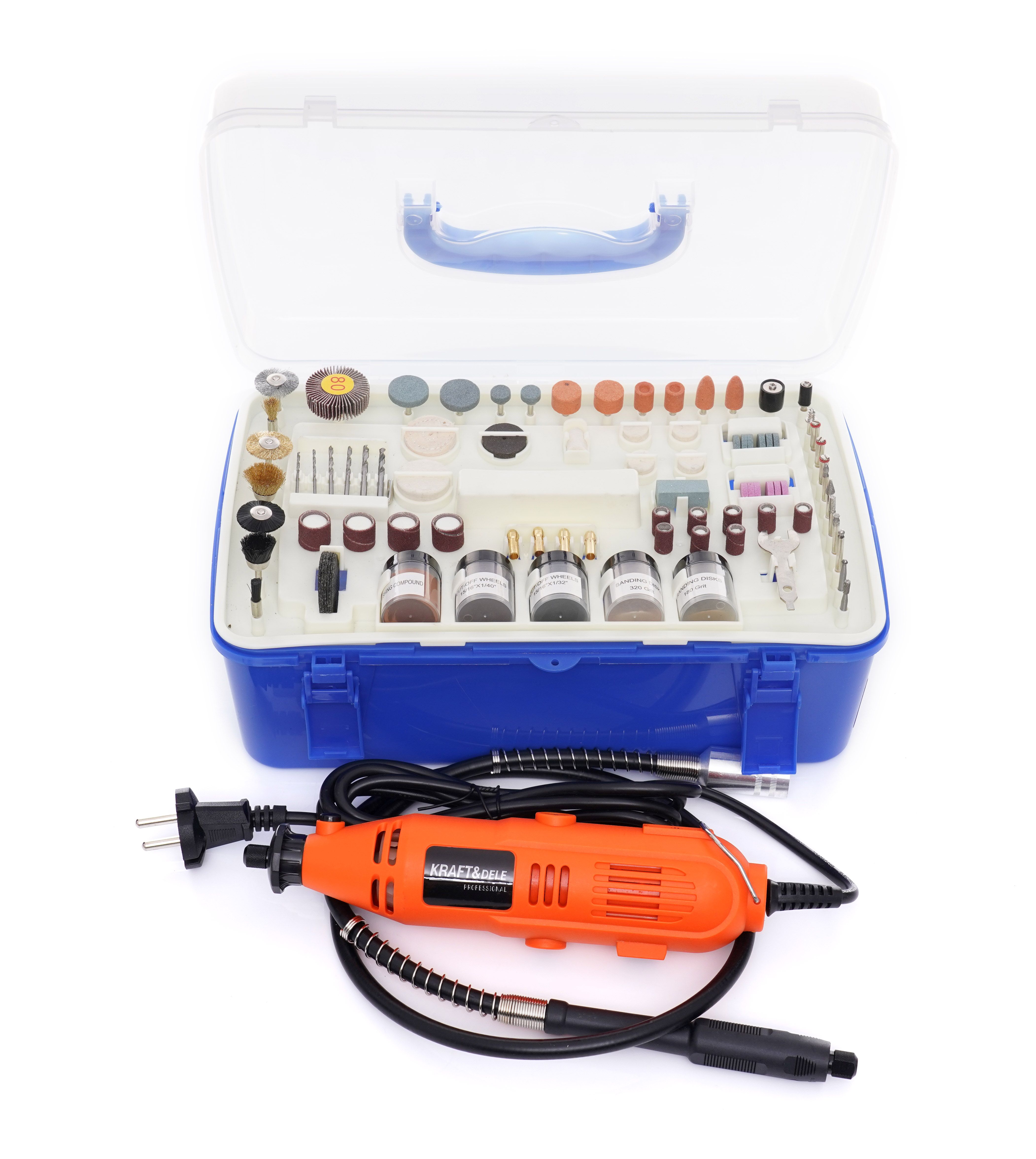 Mini brúska 270W + príslušenstvo 218ks KD10754