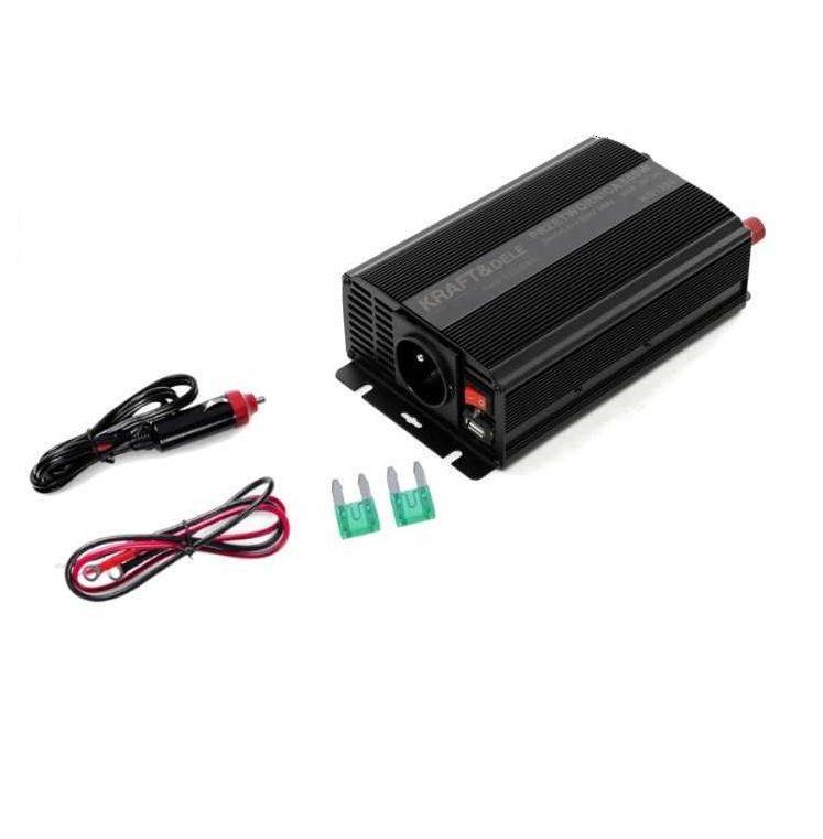 Menič napätia 12V na 230V 500/1000W KD1256