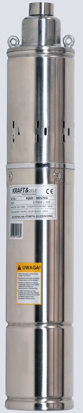 Ponorné skrutkové čerpadlo 100mm / 0,65kW / 45l/min KD1703