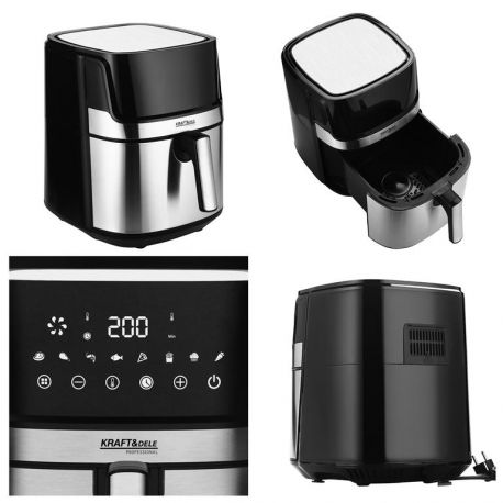 AIRFRYER FRYTKOWNICA BEZTŁUSZCZOWA 8L KRAFT&DELE KD4101 1850W