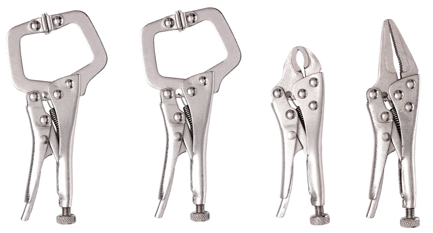 Szczypce zaciskowe spawalnicze 4szt. KD10568 - KRAFTDELE W.D.S