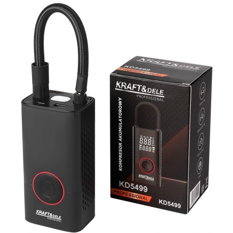 KOMPRESOR AKUMULATOROWY + LATARKA 85W 7800mAh KD5499