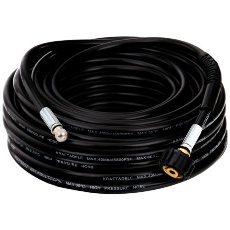 Wąż do czyszczenia kanalizacji 20m - przyłącze do myjki na gwint KD2059