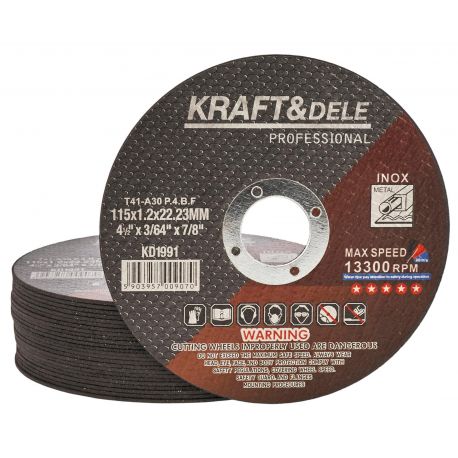 Tarcza do metalu 25szt. 115x1.2x22,23 mm KD1991
