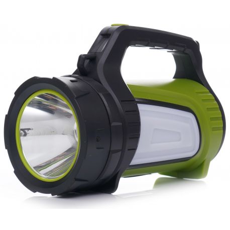 Latarka akumulatorowa z bocznymi światłami