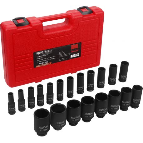 Nasadki udarowe 1/2" 20 szt KD11867