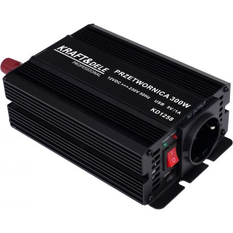 Przetwornica 12V na 230V 300W / 600W skorygowana sinusoida KD1258