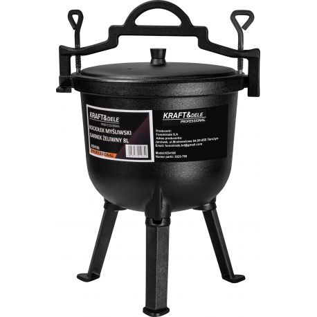 Kociołek myśliwski / Garnek żeliwny 8L KD4186