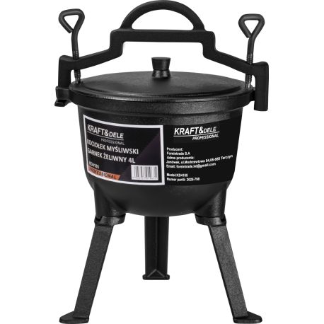 Kociołek myśliwski / Garnek żeliwny 4L KD4185