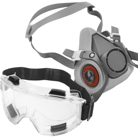 OKULARY + MASKA Z FILTREM KD10032