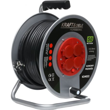 PRZEDŁUŻACZ OGRODOWY BĘBNOWY 25M KD4017