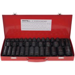 ZESTAW NASADEK UDAROWYCH 35el. 1/2" KD11756