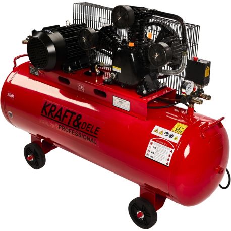 Kompresor olejowy 200L 3 Tłoki KD1474 + Seperator