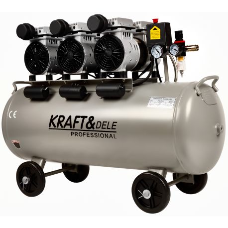 Kompresor bezolejowy 100L 3 x 1500W KD1397