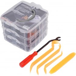 Zestaw 630 szt. spinek, kołków, klipsów do tapicerki + wyjmak i ściągacze KD10612