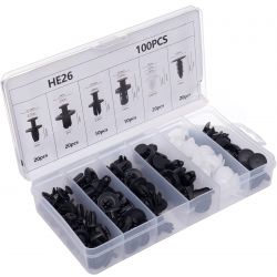 Spinki i klipsy mocujące do tapicerki 100szt. KD10498