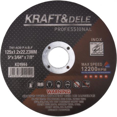 Tarcza do metalu 25szt. 125x1.2x22,23 mm KD1994