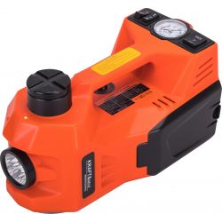 PODNOŚNIK SAMOCHODOWY LEWAREK PUNKTOWY HYDRAULICZNY 12V 5T + KLUCZ DO KÓŁ KD1368