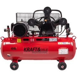 Kompresor olejowy 100L 3 Tłoki KD1477 + Seperator