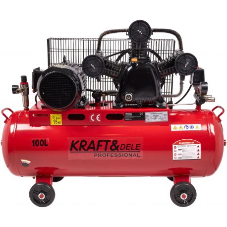 Kompresor olejowy 100L 3 Tłoki KD1477 + Seperator