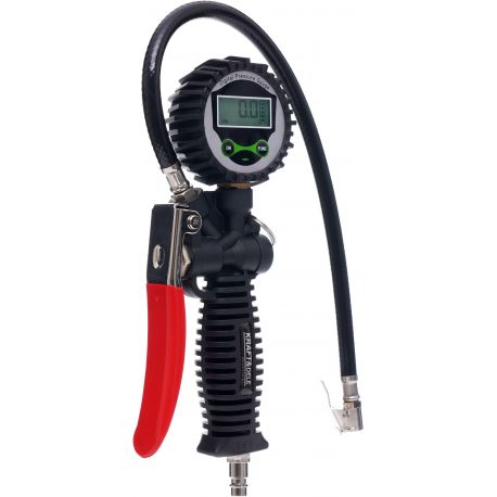 Pistolet do pompowania z manometrem LCD KD1366