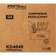 Kompresor bezolejowy 50L 1500W 290L/min KD4048