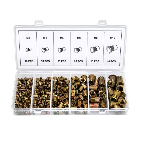 Zestaw nitonakrętek stalowych 150 szt. KD12676