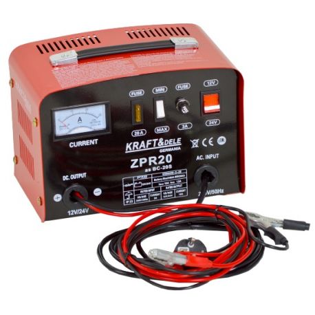 Prostownik samochodowy 12V 24V 20A 200Ah KD910