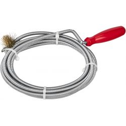 Spirala kanalizacyjna do rur ze szczotką 6mm x 3m KD11768
