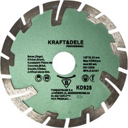 Tarcza diamentowa segmentowa 125x22,23mm KD928