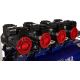 KOMPRESOR BEZOLEJOWY NIEBIESKI 120L 4 TŁOKI 400V 7kW KD4095