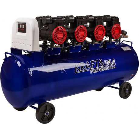 KOMPRESOR BEZOLEJOWY NIEBIESKI 120L 4 TŁOKI 400V 7kW KD4095