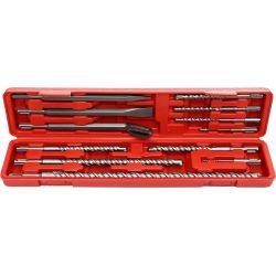 Zestaw 9 wierteł S4 + 3 dłut SDS+ 12el. KD10206
