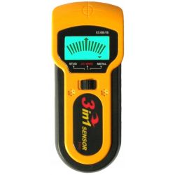 Wykrywacz metalu, przewodów i drewna 3w1 LCD KD10401