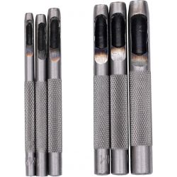 Wycinaki wybijaki do otworów 3-8mm 6szt. KD11201