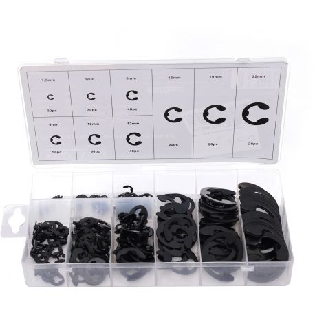 Zestaw do mocowania pierścieni zabezpieczających E-CLIPS 300szt. KD10484