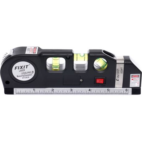 Poziomica laserowa z miarą 250cm KD10437
