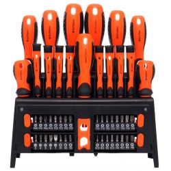 Zestaw śrubokrętów, wkrętaków, bitów + magnetyzer 50el. KD10950