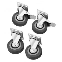 Zestaw kółek obrotowych 75mm 220kg 4szt. KD3620