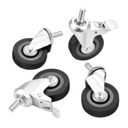 Zestaw kółek obrotowych 75mm 200kg 4szt. KD3625